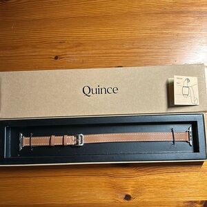 Quince leather double wrap Apple Watch band. 38mm-42mm